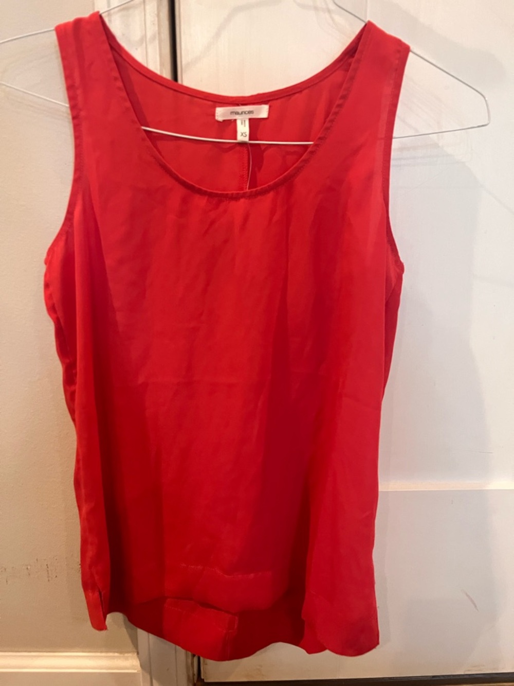 Maurices Bright Red Sleeveless Scoop Neck Camisole